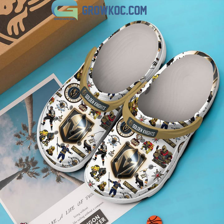 Vegas Golden Knights Champions White Design Crocs