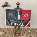 Vegas Golden Knights Versus Carolina Hurricanes 2026 NHL Stanley Cup Final Matchup Double Sided Garden House Flag