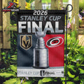 Vegas Golden Knights Versus Carolina Hurricanes 2026 Stanley Cup Final Matchup Double Sided Garden House Flag