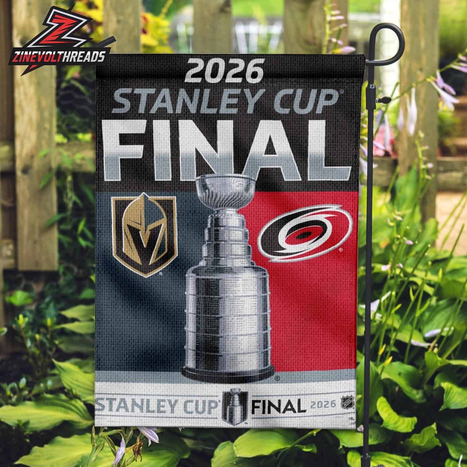 Vegas Golden Knights Versus Carolina Hurricanes 2026 Stanley Cup Final Matchup Double Sided Garden House Flag