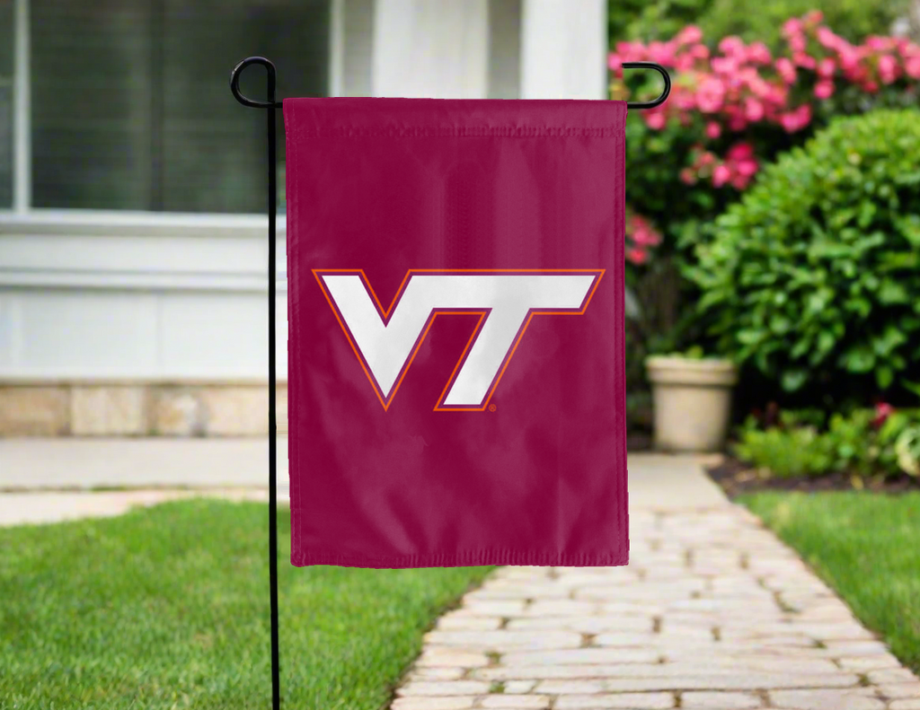 Virginia Tech - Hokies Maroon Double Sided Garden Flag