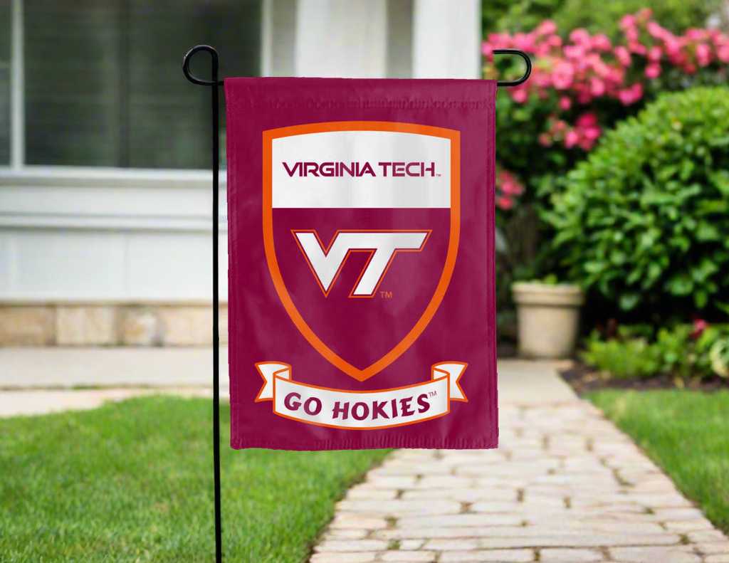 Virginia Tech Go Hokies Double Sided Garden Flag