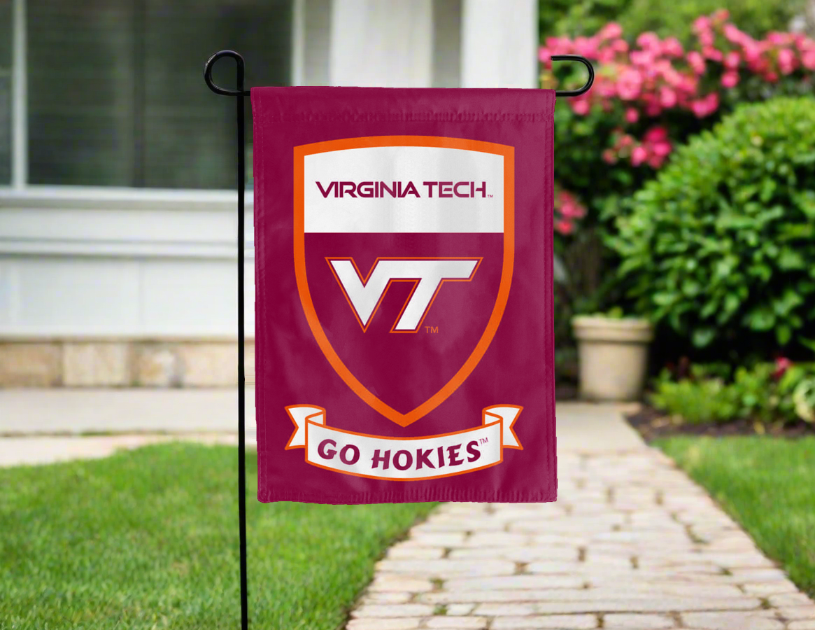 Virginia Tech Go Hokies Double Sided Garden Flag