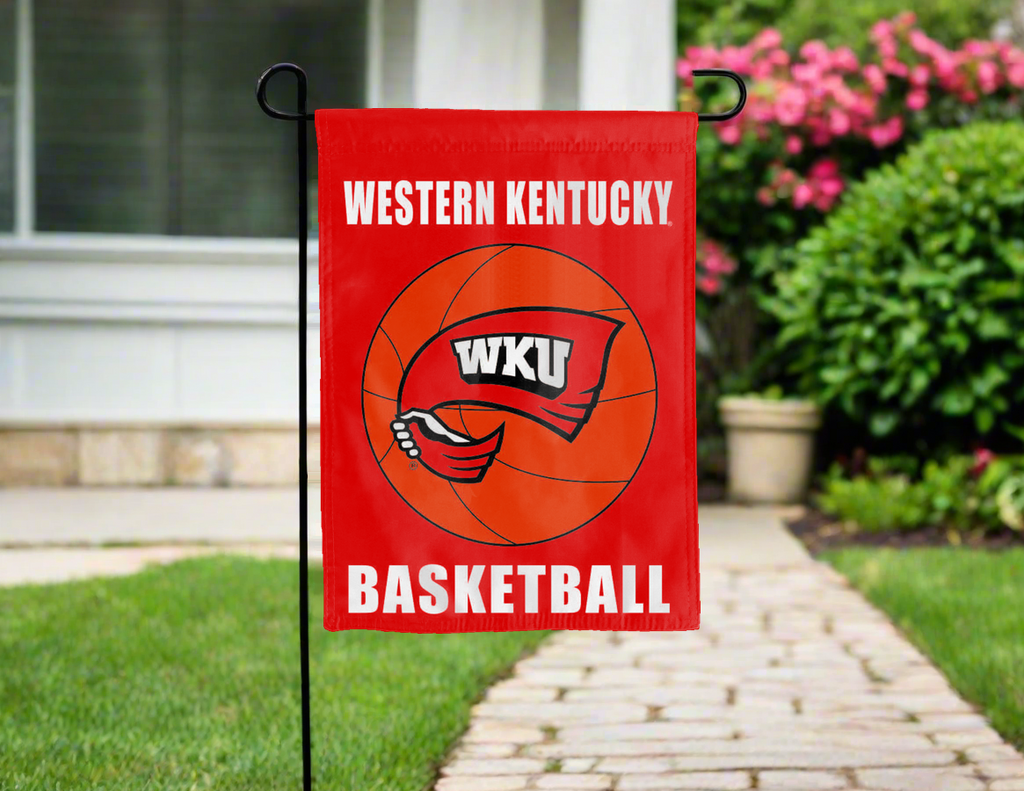 Western Kentucky University - Hilltoppers Basketball Double Sided Garden Flag