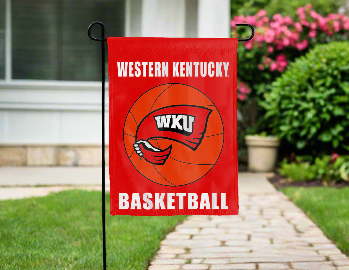 Western Kentucky University - Hilltoppers Basketball Double Sided Garden Flag
