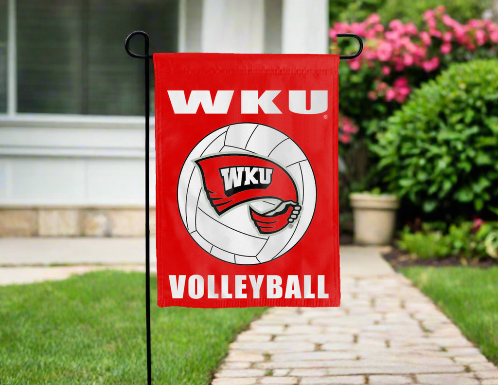 Western Kentucky University - Hilltoppers Volleyball Double Sided Garden Flag