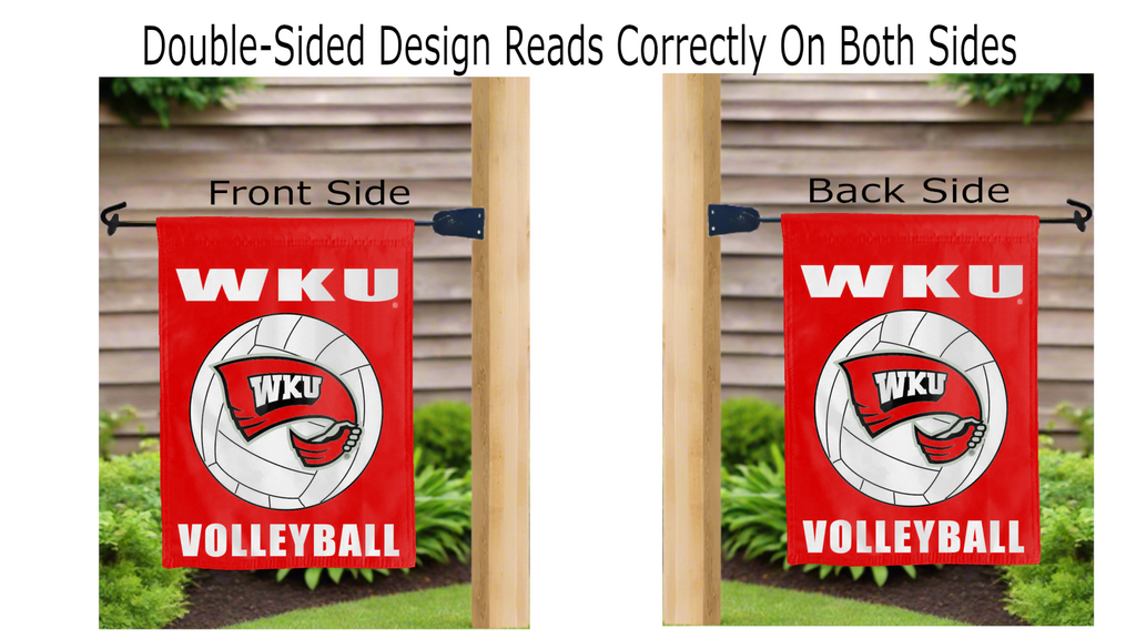 Western Kentucky University - Hilltoppers Volleyball Double Sided Garden Flag