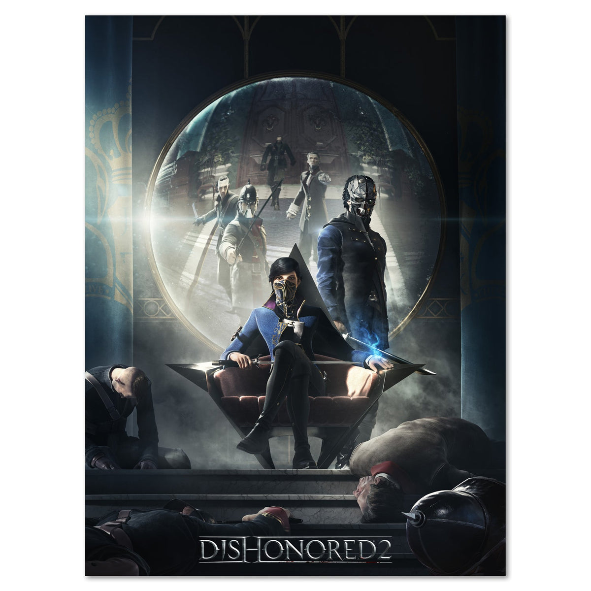 Dishonored 2 Poster ‚Äî Key Art Print | Bethesda Gaming Wall Art