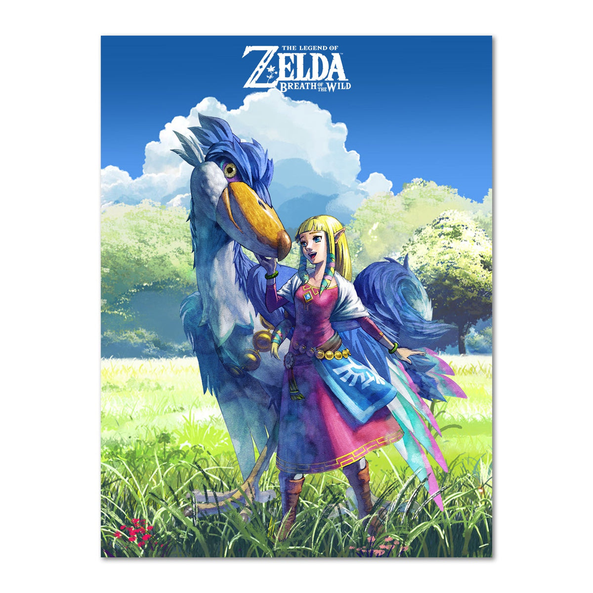 The Legend of Zelda: Breath of the Wild Poster ‚Äî Princess Zelda Exclusive Art Print | Nintendo Wall Art