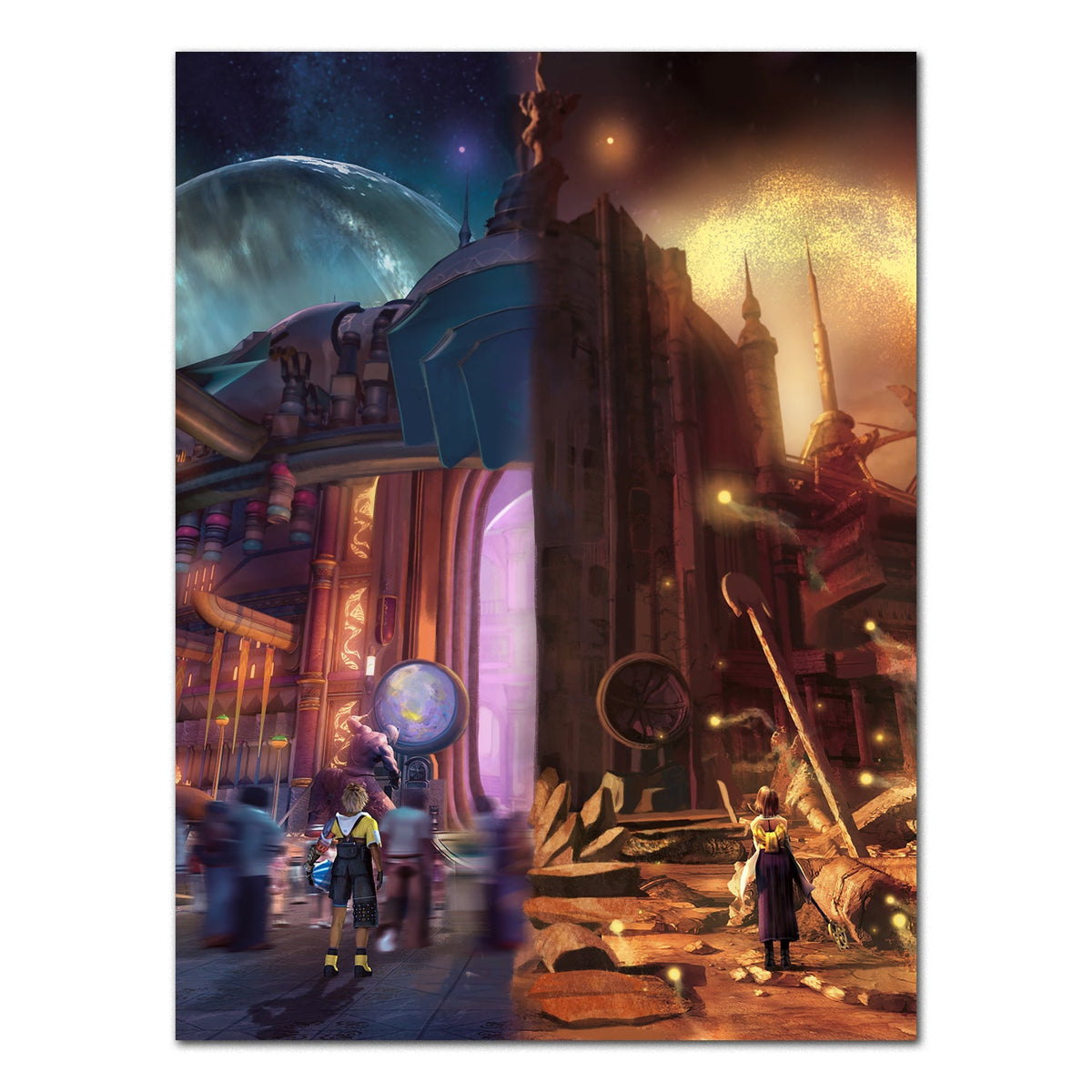 Final Fantasy X (10) Poster ‚Äî To Zanarkand Key Art Print | FFX Square Enix Wall Art