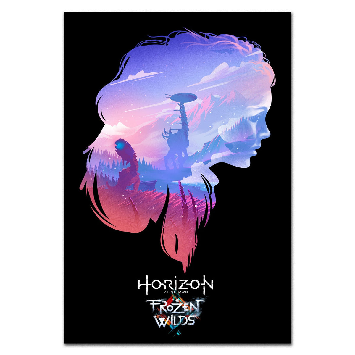 Horizon Zero Dawn: The Frozen Wilds Poster ‚Äî Art Print | PlayStation Wall Art