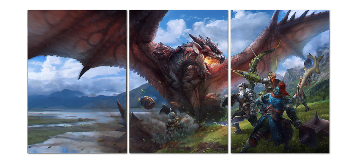 Monster Hunter: World Poster ‚Äî Set of 3 Prints | Capcom Gaming Wall Art