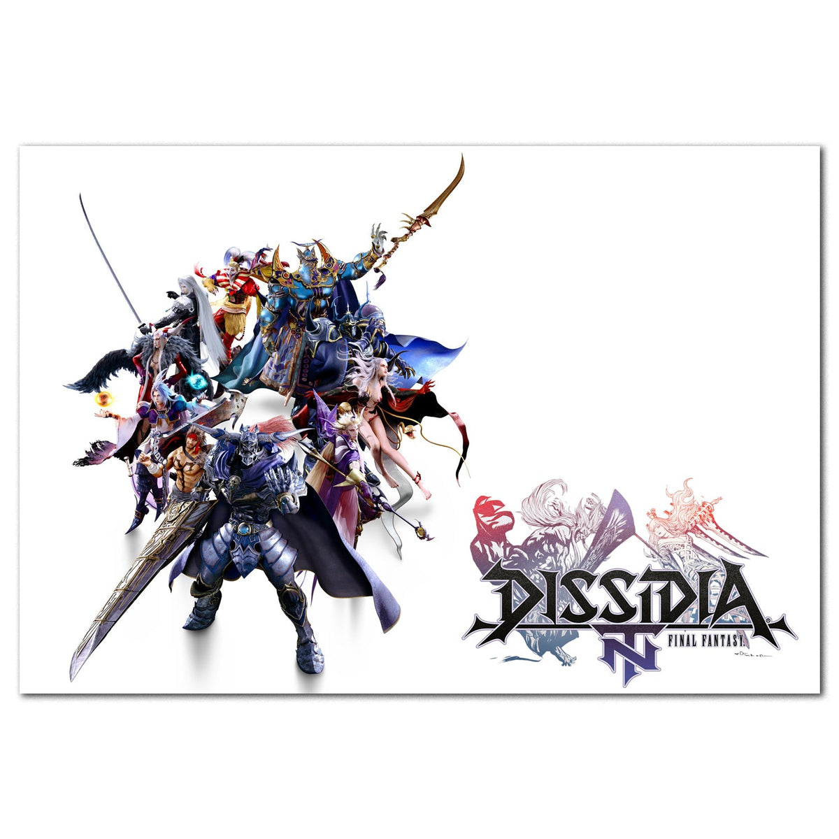 Final Fantasy Dissidia Poster ‚Äî Antagonists Collage Art Print | Square Enix Wall Art