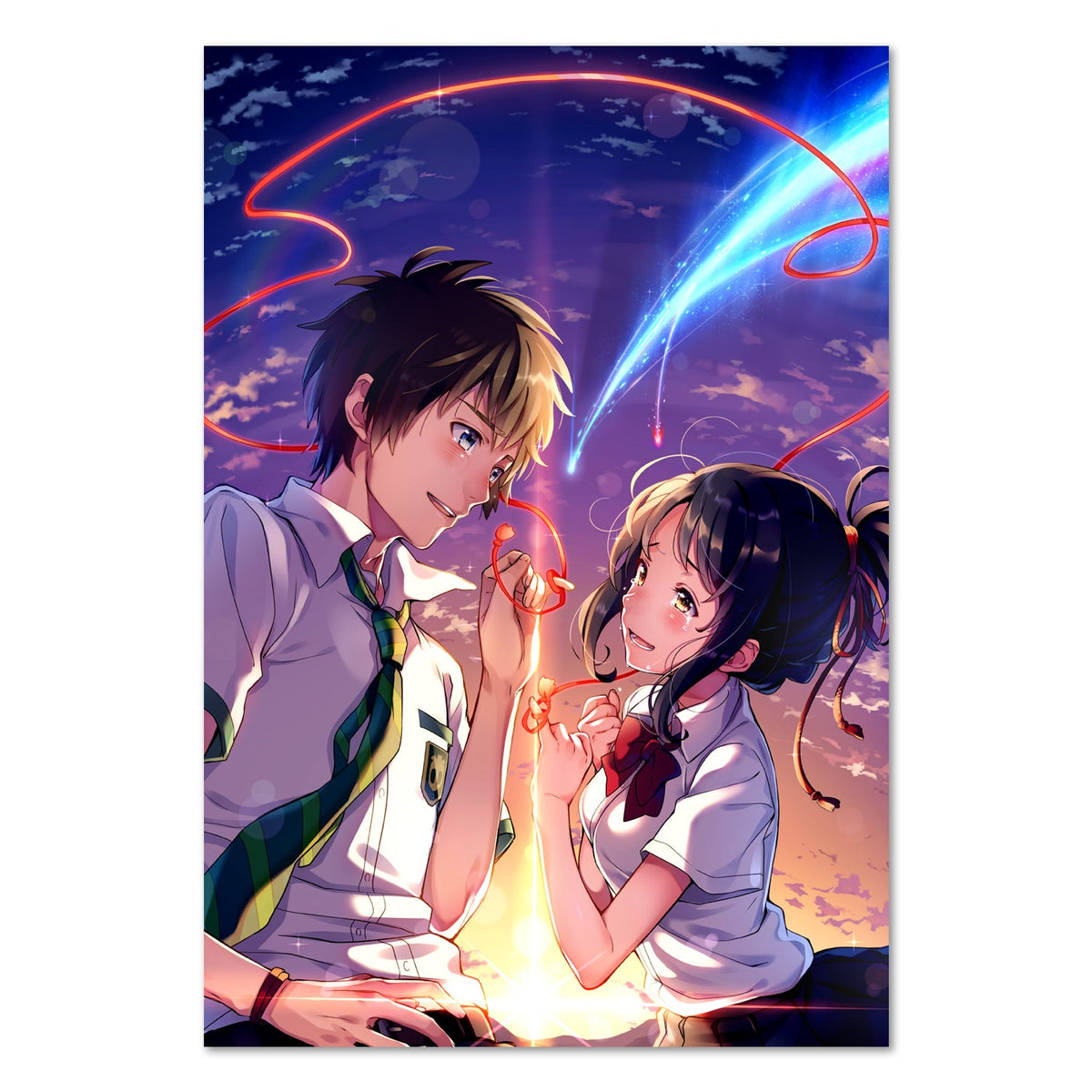 Your Name (Kimi no Na Wa) Poster ‚Äî Our Promise Artwork Print | Makoto Shinkai Anime Wall Art