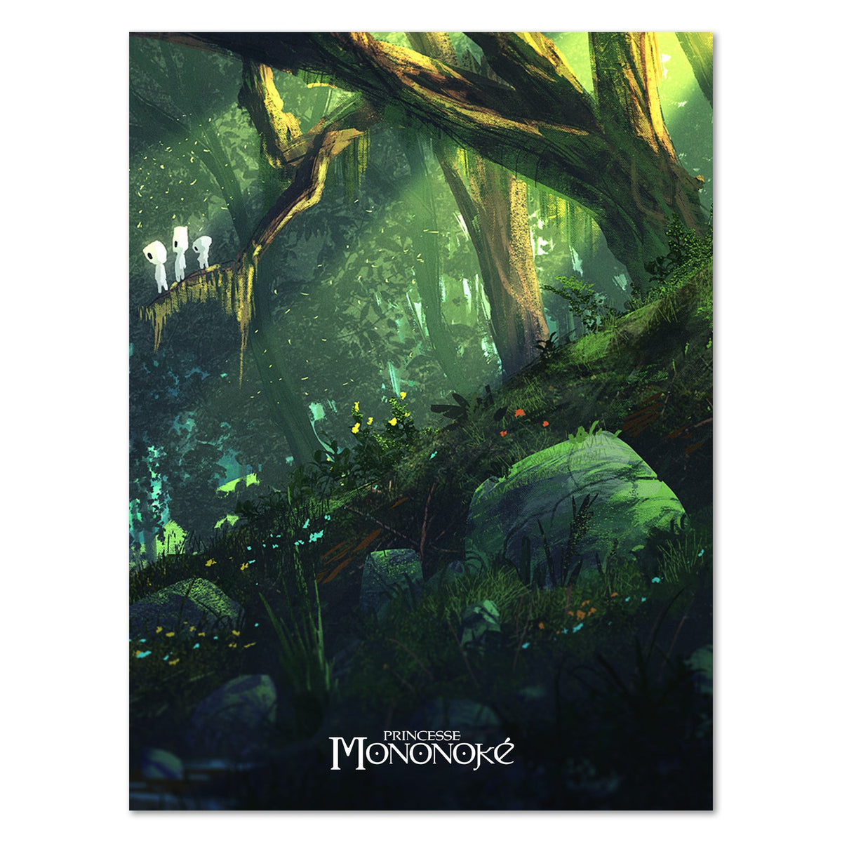 Princess Mononoke Poster ‚Äî Little Gods of the Holy Forest Print | Studio Ghibli Wall Art