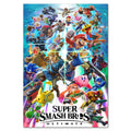 Super Smash Bros Ultimate Poster ‚Äî Roster Key Art Print | Nintendo Switch Wall Art