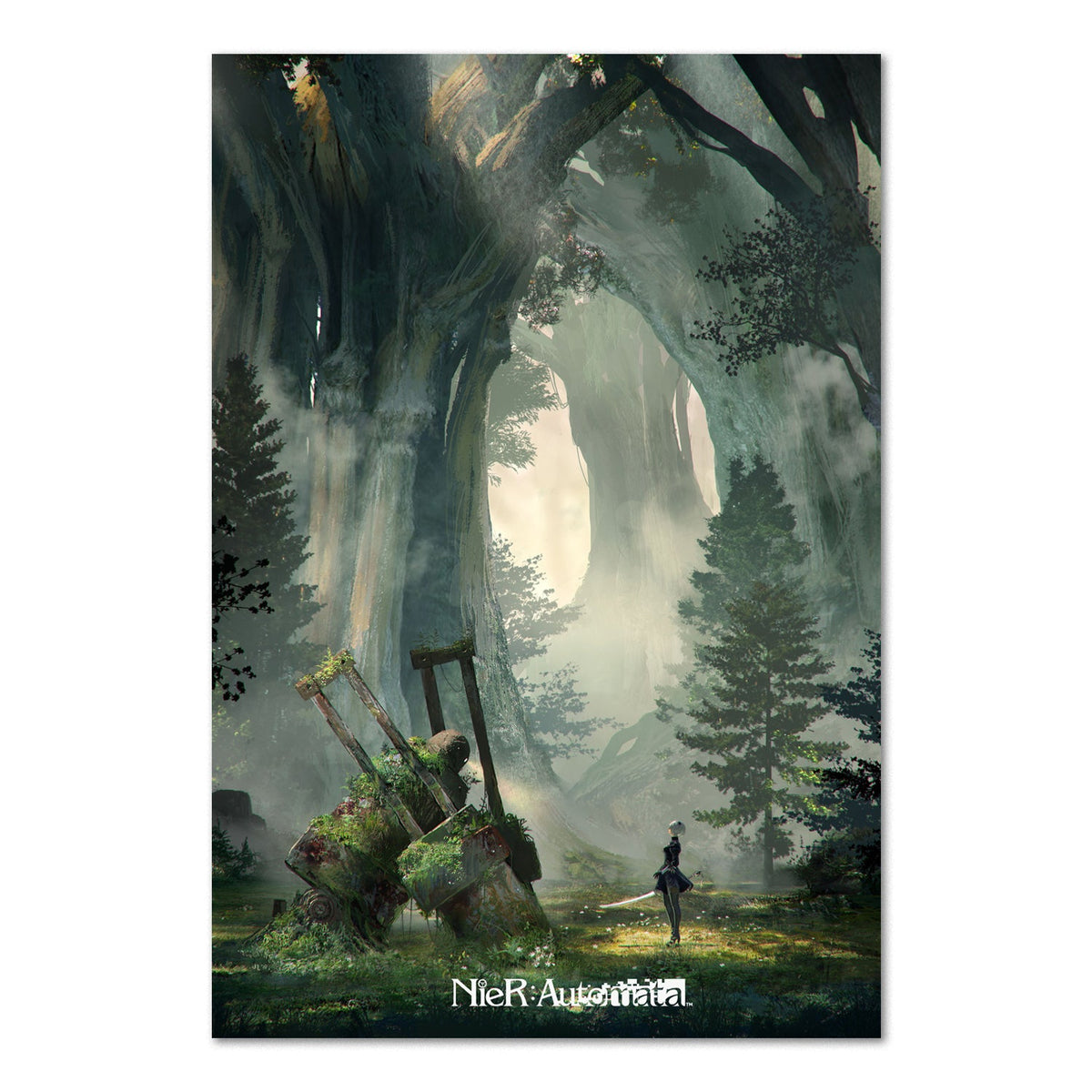 Nier Automata Poster ‚Äî Key Art Print | Square Enix Gaming Wall Art