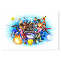 Super Smash Bros Wii U Poster ‚Äî Art Print | Nintendo Fighting Game Wall Art
