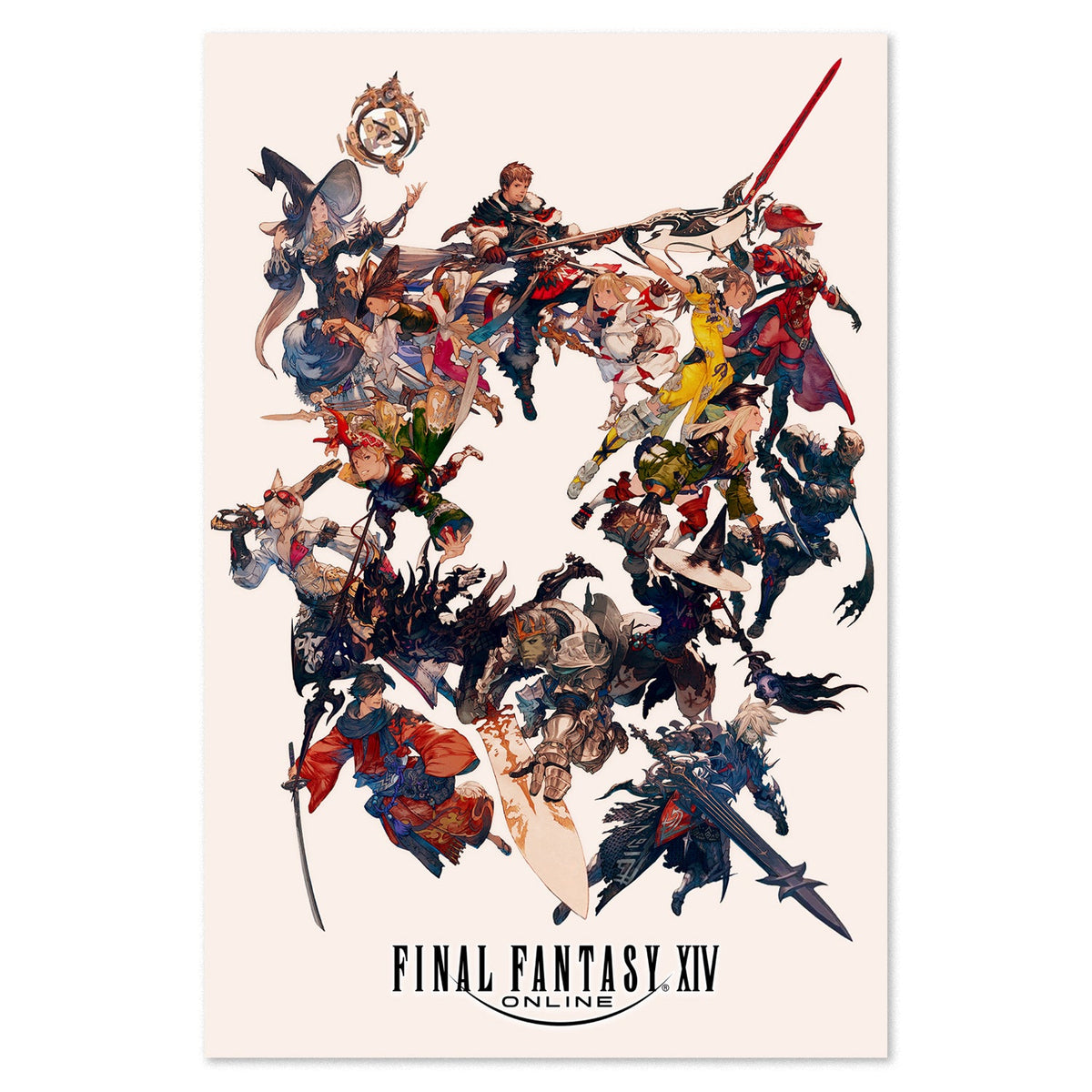 Final Fantasy XIV Heavensward Poster ‚Äî Job Roster Art Print | FFXIV Square Enix Wall Art