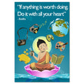 Buddha Meditation Poster ‚Äî Inspirational Art Print | Zen Motivational Wall Art