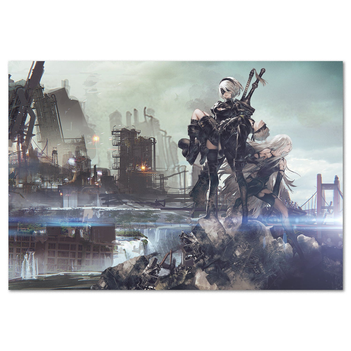 Nier Automata Poster ‚Äî Exclusive Design Print | Square Enix Gaming Wall Art
