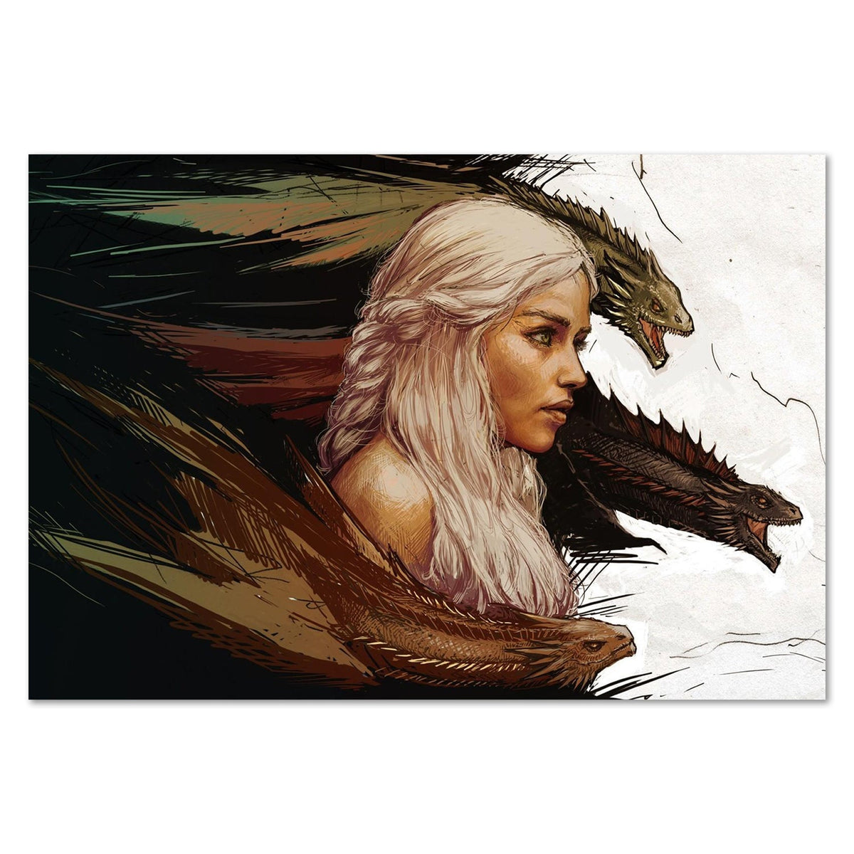 Game of Thrones Poster - Daenerys Targaryen Art