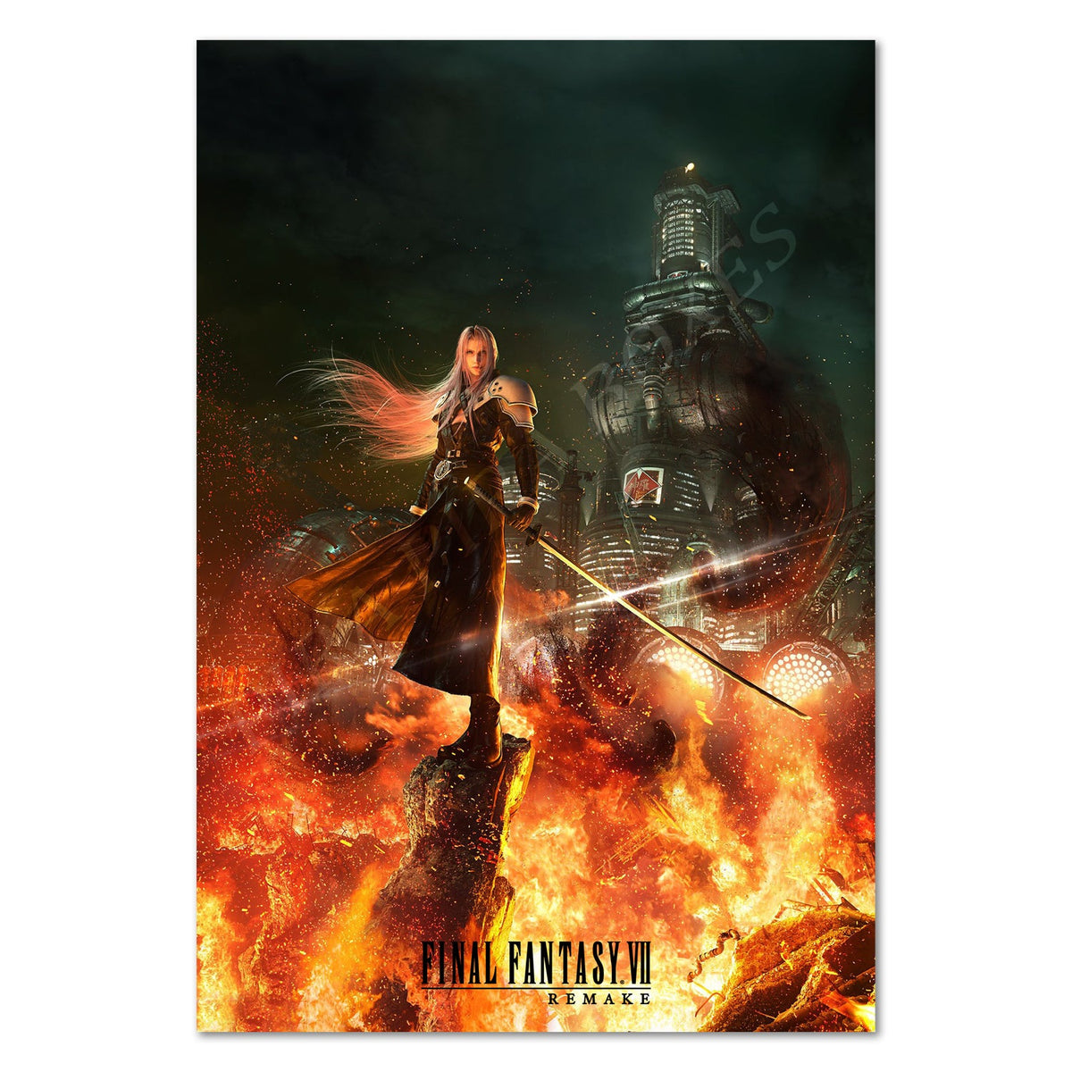 Final Fantasy VII (7) Remake Poster ‚Äî Sephiroth Key Art Print | FF7R Square Enix Wall Art