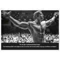 Arnold Schwarzenegger Motivational Poster ‚Äî Iconic Print | Gym Inspirational Wall Art