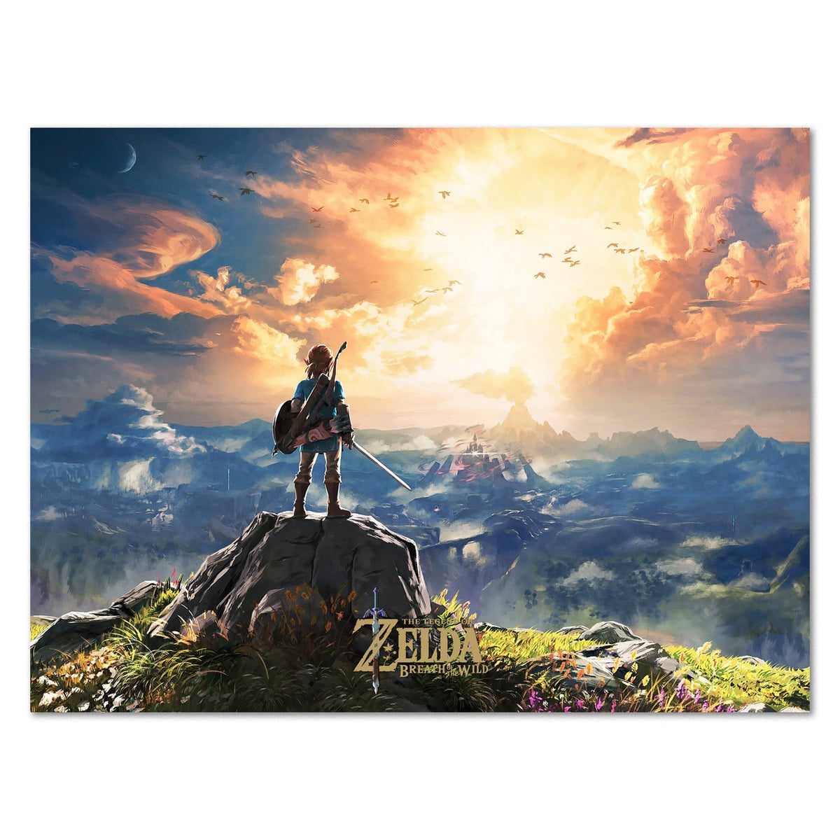 The Legend of Zelda: Breath of the Wild Poster ‚Äî Key Art Print | Nintendo Zelda Wall Art