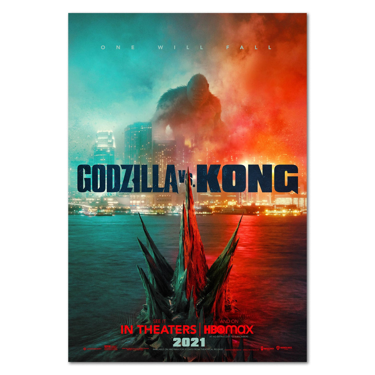 Godzilla VS Kong Movie Poster 2021 - Promotion Art - High Quality Prints