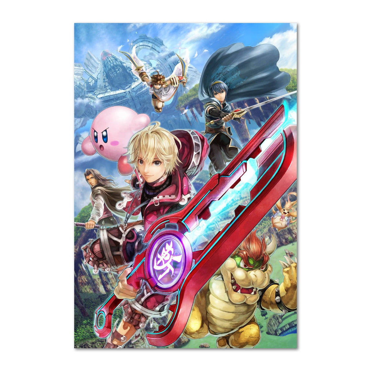 Super Smash Bros Poster ‚Äî Promotion Art Print 01 | Nintendo Fighting Game Wall Art
