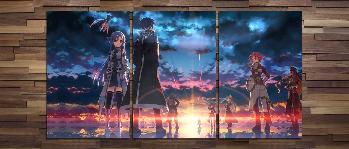 Sword Art Online Poster Set of 3 ‚Äî Key Art Print | Anime Wall Art