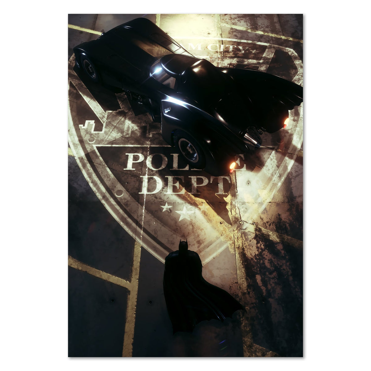 Batman Arkham Knight Poster ‚Äî Batmobile Art Print | DC Gaming Wall Art
