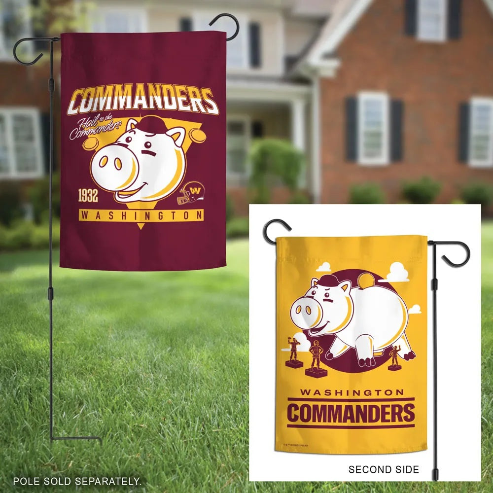 Washington Commanders Hamm Double-Sided Garden Flag 12.5 x 18 Inches