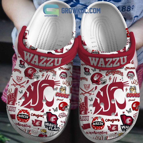 Washington State Cougars NCAA Wazzu Clogs Crocs
