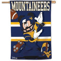 West Virginia Banner Mickey Mouse Mountaineers Football House Flag