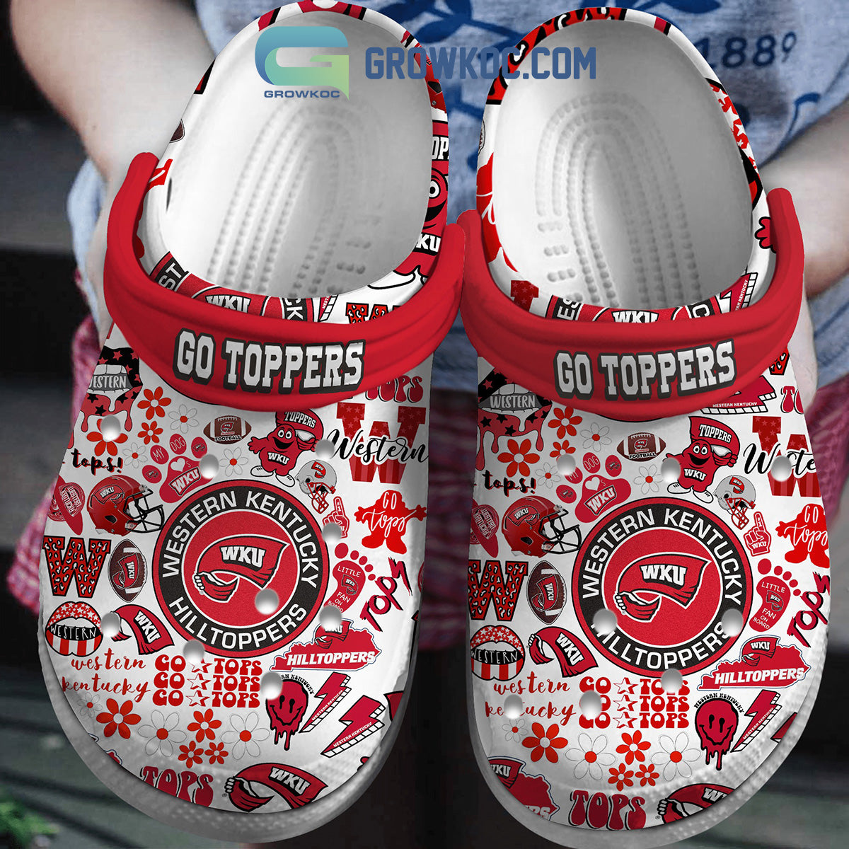Western Kentucky Hilltoppers NCAA Go Tops Clogs Crocs