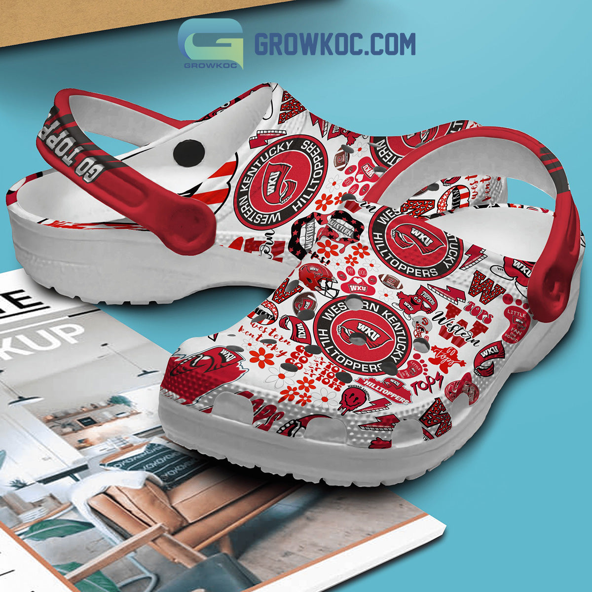 Western Kentucky Hilltoppers NCAA Go Tops Clogs Crocs