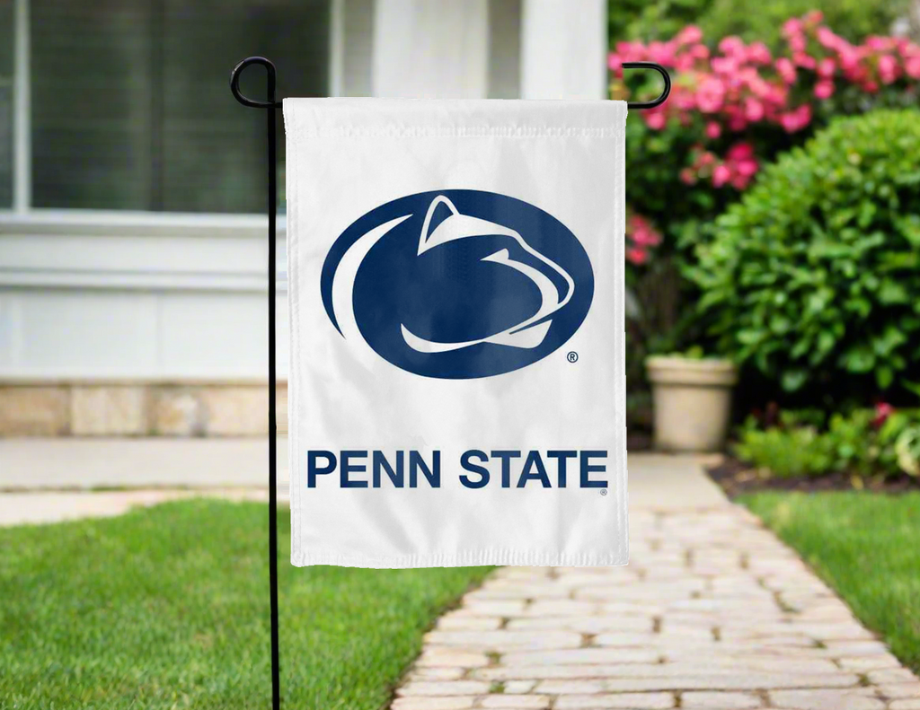 Penn State - Nittany Lions White Double Sided Garden Flag