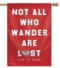 Wisconsin Badgers Flag Life Is Good Vertical House Banner