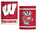 Wisconsin Badgers Garden Flag 2 Sided Bucky