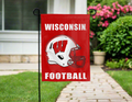 University of Wisconsin - Badgers Football Double Sided Garden Flag