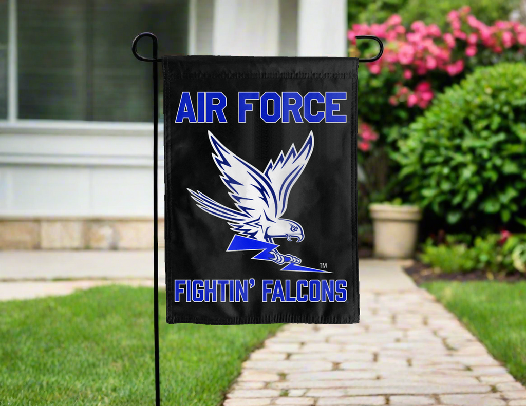 Air Force Academy - Falcons Black Double Sided Garden Flag