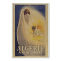 Alg√©rie ‚Äî Pays de Lumi√®re ‚Äî Vintage 1930s Travel Poster | North Africa Wall Art