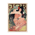 Alphonse Mucha JOB Poster ‚Äî 1898 Rolling Papers Advertising Print | Art Nouveau Wall Art
