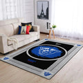 Georgia State Panthers Area Rug for Living Room Decor Black and Blue