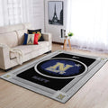 Rug Stylish Living Room Decor Accent Carpet Black and Gray