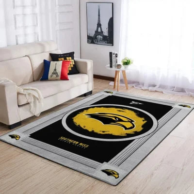 Golden Eagles Living Room Mat for Home Decor Bla...