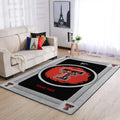 Texas Tech Raiders Area Rug for Home Decor Black and Red