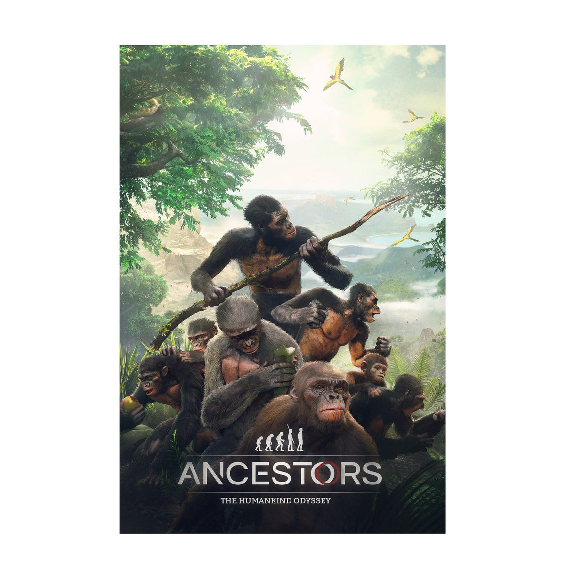 Ancestors: The Humankind Odyssey Poster ‚Äî Key Art Print | Survival Gaming Wall Art